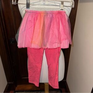 Baby Sara Pink leggings with Tutu skirt